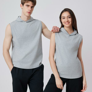 Workout Sleeveless Hoodie Sportswear Running Vest Fitness Tank Top