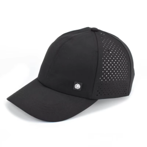 Fitness Quick Dry Outdoor Golf Sports Visor Hat Polyester Laser Cut Hole High Ponytail Baseball Caps