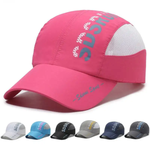 Custom Logo Hat Soft Brim Woman Caps Waterproof Sports Trucker Cap Sports Caps