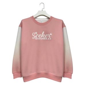 Crew Neck Graduated Color Letter printed Long Sleeve Casual Fashion Women Sweatshirt