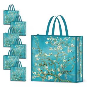Promotion Custom Printed Reusable Eco Recyclable Nonwoven Coated Fabric Marketing Lamination PP Non Woven Shopping Bag