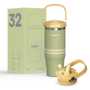 Custom 25oz 40oz 50oz Travel Tumbler Stainless Steel 304 Double Walled Vacuum Mug with Straw and Lid