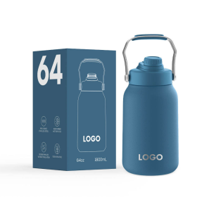 Big Capacity 64oz 128oz Sport Water Bottle Customized logo Color Gym Double Wall Vacuum Sport Stainless Steel Water Bottle