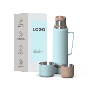 Travel Insulated 40oz Water Bottle Stainless Steel Custom Color Logo for Hiking Camping