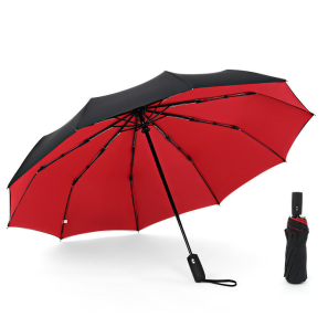 10-Bone Automatic Folding Umbrella Windproof Dual-Purpose for Rain Shine Advertising Umbrella Automatic Double-Layer Umbrella