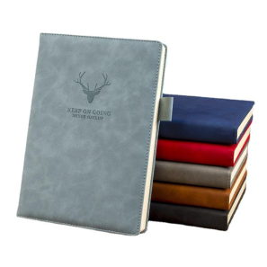 Custom Logo A5 Deer Head Thickened Notebook Leather Cover B5 Business Notepad for Office Meeting Record Book 